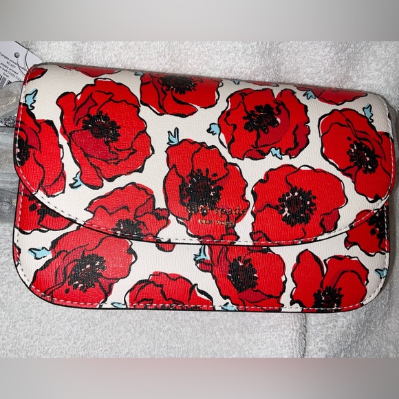 Purse Crossbody, Kate Spade Kristi Poppy Flap Crossbody, NWT - Picture 1 of 13